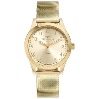 Relógio Technos Feminino Ref:2035mus/1x Elegance Dourado