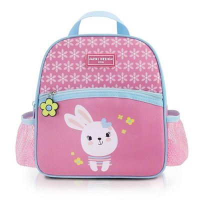 Conjunto Mochila Com Rodinhas E Lancheira Térmica Com Pote P/ Lanche Rosa