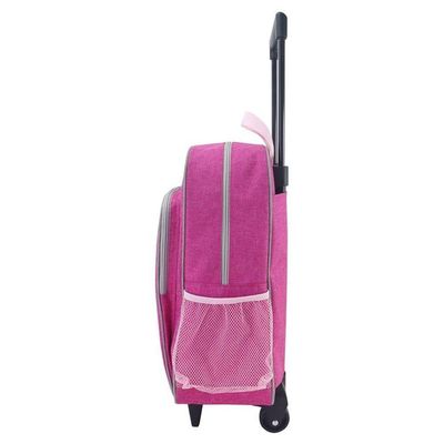 Conjunto De Mochila Com Rodinhas Junior E Lancheira Térmica C- 2 Compartimentos Pink