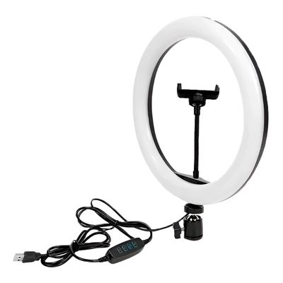 Ring Light  Aro 10 Polegadas com Suporte LED Luz Foto Vídeo