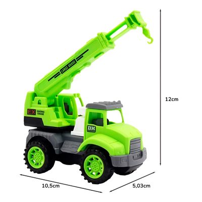 Carrinhos Construção Fricção Brincadeira - Com Sistema de Fricção Kit com 4 Caminhões