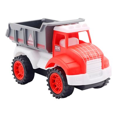 Carrinhos Construção Fricção Brincadeira - Com Sistema de Fricção Kit com 4 Caminhões