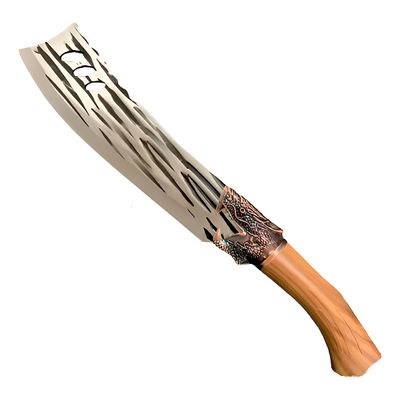 Faca Artesanal Rústica Dragão Inox Churrasco Cortes - Lâmina Afiada em Aço Inox com Cabo Detalhado