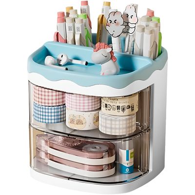 Organizador de Mesa Porta Caneta Armazenamento Multiuso - Praticidade e Estilo para Seu Escritório