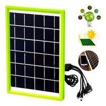 Carregador Painel Solar 5 em 1 Portátil Acampamento