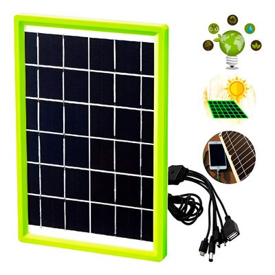 Carregador Painel Solar 5 em 1 Portátil Acampamento