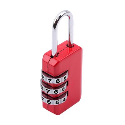 Cadeado com Segredo 3 Dígitos em Metal Resistente – Ideal para Mala, Mochila e Armário Bloqueio Combinação | Cor:Cinza