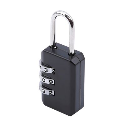 Cadeado com Segredo 3 Dígitos em Metal Resistente – Ideal para Mala, Mochila e Armário Bloqueio Combinação | Cor:Cinza