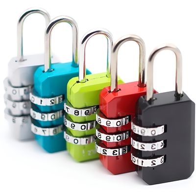 Cadeado com Segredo 3 Dígitos em Metal Resistente – Ideal para Mala, Mochila e Armário Bloqueio Combinação | Cor:Cinza