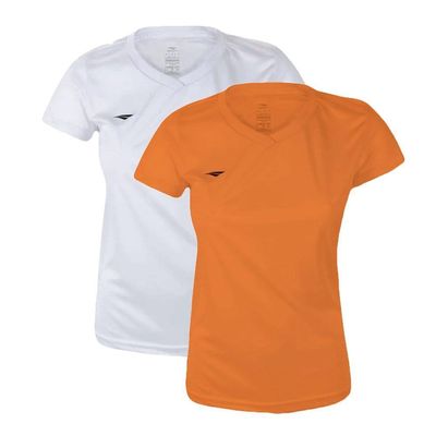 Kit 2 Camisetas Penalty X Feminina P / Laranja e Branco