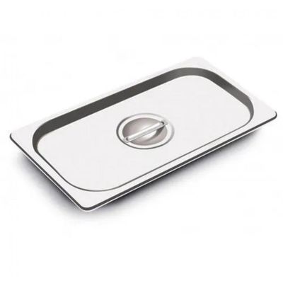 Kit 6 Tampas de Cuba Gastronomica Inox  1/3 Sem Recorte - Brasinox