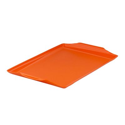 Bandeja Square Retangular 23x35 Laranja em Polipropileno