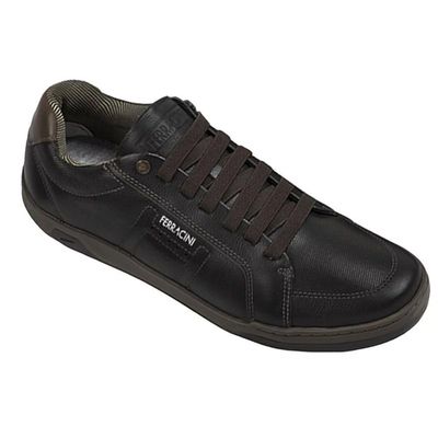 Kit Sapatênis Ferracini Lexus Masculino + Cinto 43 / Preto