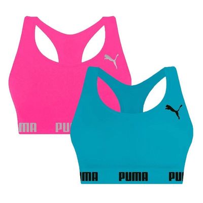 Kit 2 Tops Puma Nadador Sem Costura Feminino P