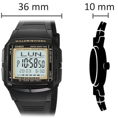 Relógio Casio Masculino Digital DB-36-9AVDF