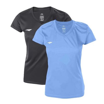 Kit 2 Camisetas Penalty X Feminina P / Azul e Preto