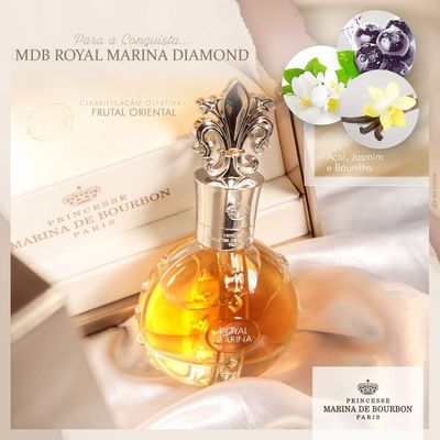 Royal Marina Diamond Marina de Bourbon Perfume Feminino Eau de Parfum 30ml 30ml / Incolor