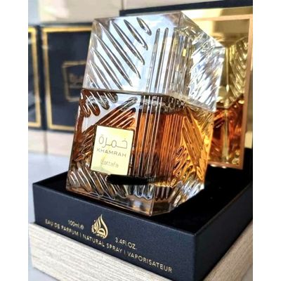 Perfume Unissex Khamrah de Lattafa Eau de Parfum 100ml Árabe 100ml / Incolor
