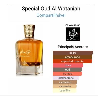 Special Oud Al Wataniah Eau de Parfum 100ml Perfume Unissex Árabe 100ml / Incolor