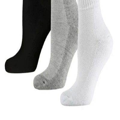 Meia Penalty Esp Cano Medio 3 Pares - Bcoptocinza 39/44 / BRANCO