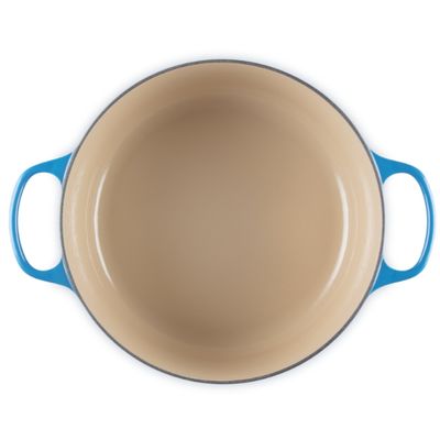 PANELA LE CREUSET REDONDA SIGNATURE FERRO ESMALTADO 30CM AZURE BLUE 21177302202430