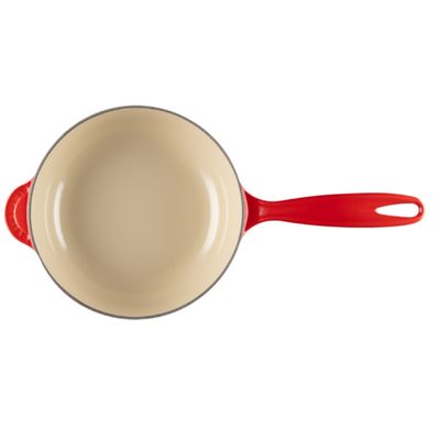 PANELA LE CREUSET SAUTESE HOLLY EM FERRO FUNDIDO VERMELHO 21CM 21993210602464