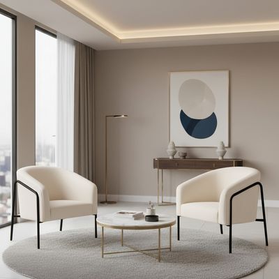 Poltrona Sala Decorativa Kit 2 Stella Base Alta Tubo Preto Veludo Cotelê D03 - D'Rossi Menta