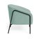 Poltrona Sala Decorativa Kit 2 Stella Base Alta Tubo Preto Veludo Cotelê D03 - D'Rossi Menta