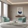 Poltrona Sala Decorativa Kit 2 Stella Base Alta Tubo Champanhe Veludo Cotelê D03 - D'Rossi Menta