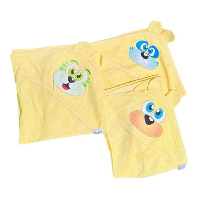 TOALHA DE BANHO BEBE MAFESSONI COM ORELHINHA  amarelo