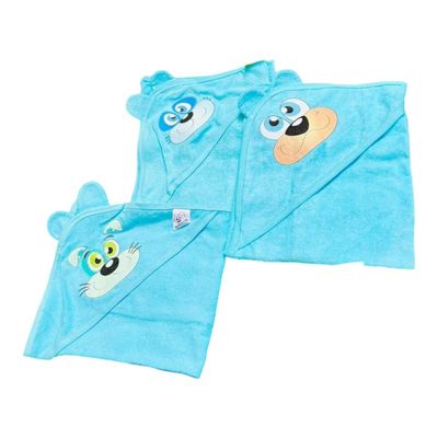 TOALHA DE BANHO BEBE MAFESSONI COM ORELHINHA  azul