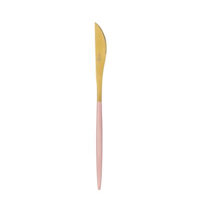 Faqueiro Aço Inox Dourado e Rosa 16 Peças Madame Garbo