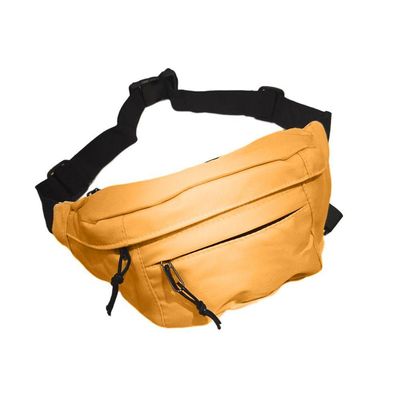 Pochete Bolsa Grande Transversal Ajustável Lisa Dinheiro Laranja