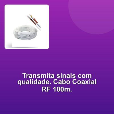 Cabo Coaxial Rf 0,4-2,5 + 2x26awg Mono 100m