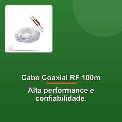 Cabo Coaxial Rf 0,4-2,5 + 2x26awg Mono 100m
