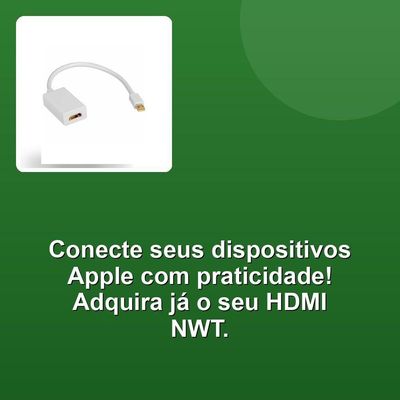 Cabo Adaptador Hdmi Nwt Macho Fêmea 15cm