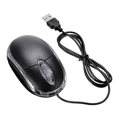 Mini Mouse Óptico Com Fio Usb Computador Notebook PC - Precisão e Conforto para PC e Notebook