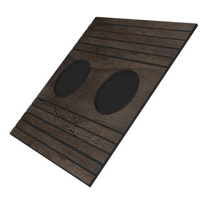 Kit 10 Esteiras Bandeja Com Suporte Para Copos Para Sofá MDF Tabaco - Gran Belo
