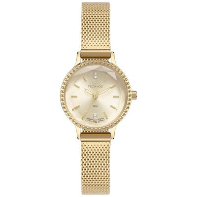 Relógio Technos Feminino Ref: Gl32bg/1d Elegance Mesh Dourado