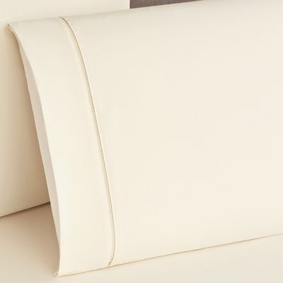 Jogo Cama Lençol Home Basic Casal 180 Fios c/ Ponto Palito 3 Peças - Palha