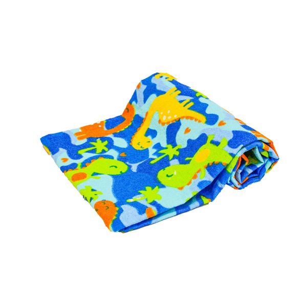 TOALHA DE BANHO INFANTIL KIDS 70 CM X 1,20 FELPA AVELUDADA dinossauro
