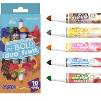 MARCADOR BE BOLD DUO FRUIT PONTA DUPLA - 10 CORES - NEWPEN