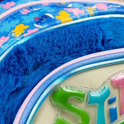 Mochila Escolar Feminina Infantil Stitch Azul U / Azul