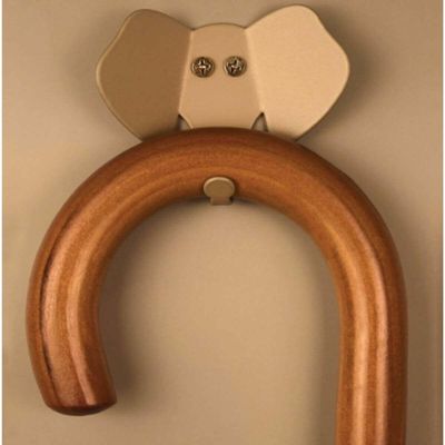 Kit 6 Gancho Elefante 8cm Dourado Aço Carbono Luft Masutti de Parede Roupas