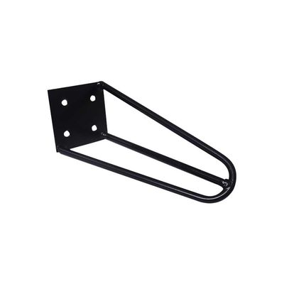 Kit 18 Pés de Metal 15 CM Hairpin Legs Mesas de Centro Puffs Preto G41