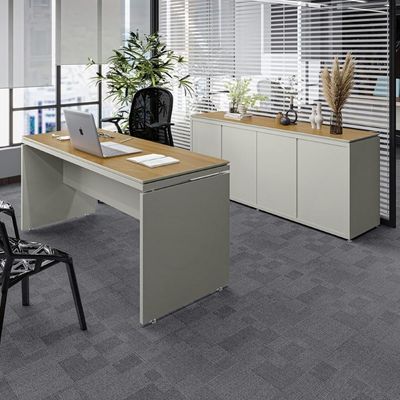 Conjunto De Escritório Office 2 Peças Mesa E Balcão Buffet T - Fendi E Freijó Fendi E Freijó