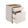 Conjunto De Escritório 2 Peças Mesa Gaveteiro 2 Gavetas Tund - Off White E Cedro Off White E Cedro