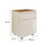 Conjunto De Escritório 2 Peças Mesa Gaveteiro 2 Gavetas Tund - Off White E Cedro Off White E Cedro