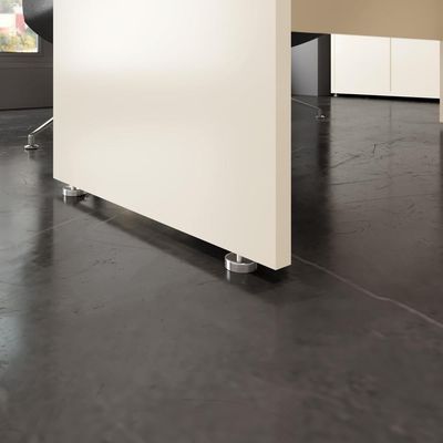 Conjunto De Escritório Office 2 Peças Mesa Armário Alto Tund - Off White E Cedro Off White E Cedro