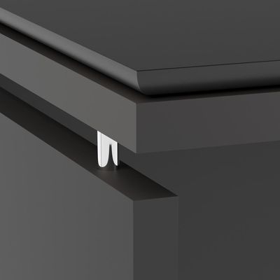 Conjunto De Escritório 2 Peças Mesa Gaveteiro 2 Gavetas Tund - Preto Preto